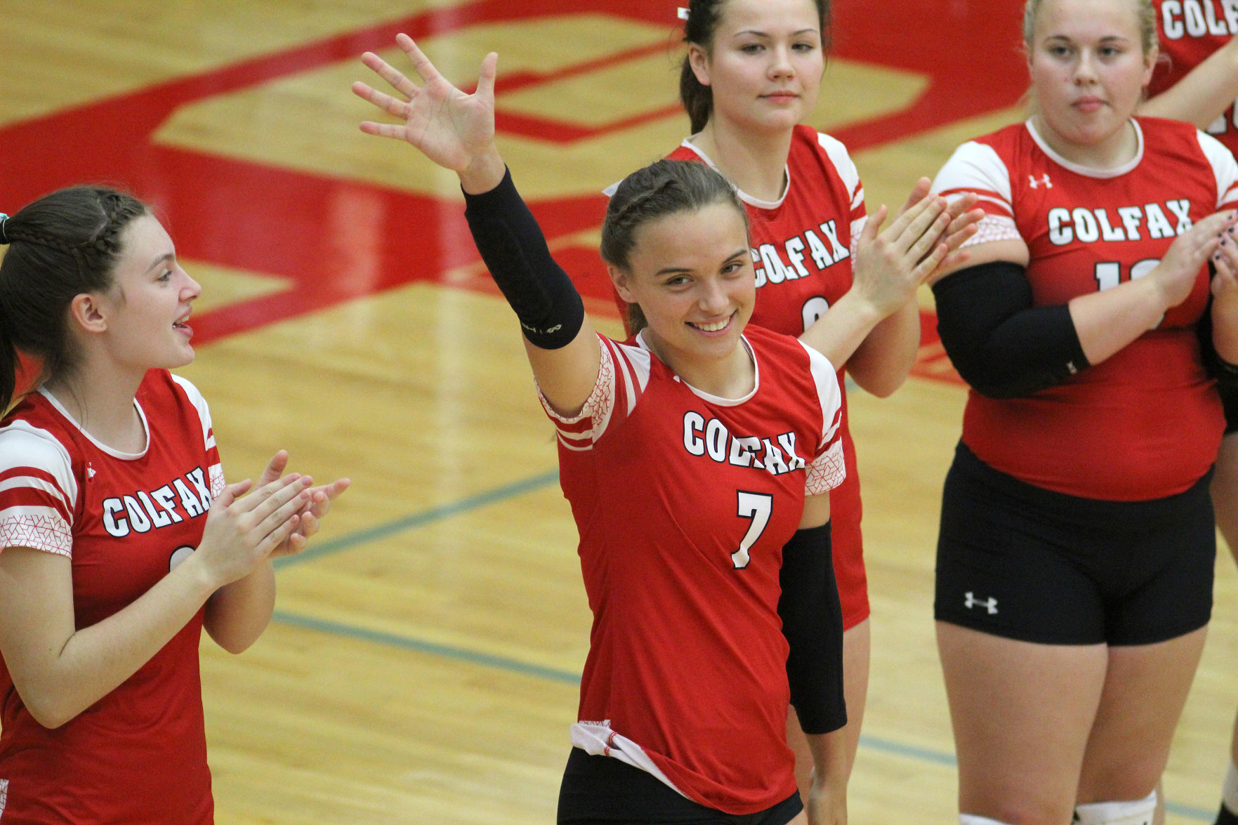 Cameron at Colfax volleyball regionals 10-24-19